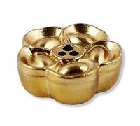 KEQAR Porte-Encens en Laiton Brûleur d'Encens Cône et Bâton avec 3 Trous Support Antidérapant pour Bureau, Yoga, Spa, Maison (B)