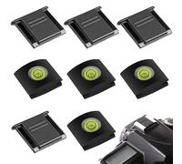 KEQAR Protège Griffe avec Niveau à Bulle, 8 pièces, Cache Griffe Flash pour Appareil Photo, Protection pour Griffe de Sabot, Couverture de Chaussure Chaude, Couvertures de Chaussure pour Flashs