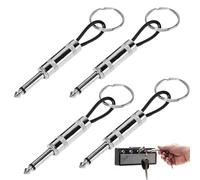 KEQAR Set de porte-clés, Crochets en forme de manche, clés d'ampli, clé, porte guitare mural, Avec 4 fiches de guitare, Crochet de montage mural Homeware (4 pièces)