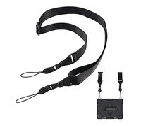 KEQKEV Bandoulière réglable, sangle tour de cou confortable à dégagement rapide pour iPad, tablette, appareil photo, jumelles, sac à bandoulière pour ordinateur portable, noir, Medium