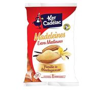 KER CADELAC - Madeleine Vanille De Madagascar, Extra Moelleuse, Sachet 600g - Lot De 3