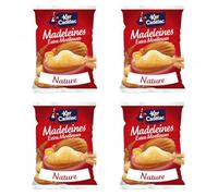 Ker Cadélac Madeleines Extra Moelleuses Nature, Emballage Individuel, 400G par Paquet, Lot de 4
