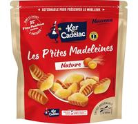 KER CADELAC - Madeleines Nature Fondantes à Partager, Texture Moelleuse et Gourmande (Sachet 412g) - Le Lot De 4