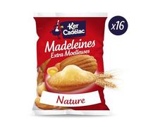 KER CADELAC - Madeleines Ultra Moelleuses, Plaisir Gourmand et Texture Fondante (Paquet 400g) - Le lot de 4