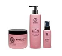 Kera Queen's Trio Figue De Barbarie Et Kératine Shampoing 500ml + Masque 500ml + Sérum 100ml