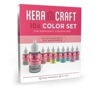 KERACRAFT Color Lot de 10 pigments de couleur pour poudre de coulée 25 ml