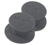 Kerafactum® Bouton de rechange en plastique pour couvercle de casserole, Ø 7 cm, Plastique, gris, Lot de 2
