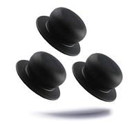 Kerafactum® Bouton de rechange en plastique pour couvercle de casserole, Ø 7 cm, Plastique, Noir , 3 pièces