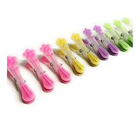 Kerafactum Lot de 10 pinces à linge souples avec poignée douce - Pour suspendre des chaussettes de plage - Pour panier à pinces - Style rétro