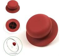 Kerafactum Lot de 2 poignées de couvercle de rechange universelles pour couvercle en verre - Compatible avec de nombreuses marques - Rouge