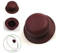 Kerafactum Lot de 2 poignées de rechange universelles pour couvercle de casserole en verre - Convient à de nombreuses marques - Poignée de rechange pour casserole - Couvercle de casserole - Couvercle