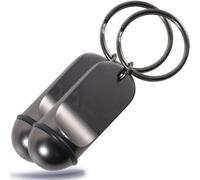 Kerafactum Lot de 2 porte-clés d'hôtel classiques de qualité supérieure - Élégant pendentif pour clés de voiture, clés d'hôtel, abri de jardin, hôtel - Porte-clés avec anneau en caoutchouc - Non