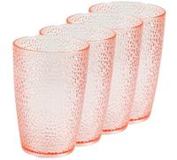 Kerafactum Lot de gobelets à eau réutilisables en plastique robuste - Moderne - Pour le cola Caipi - Multicolore - Rétro vintage