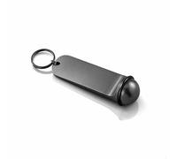 Kerafactum Porte-clés d'hôtel anthracite - Porte-clés de qualité supérieure pour hôtel Pension Gartenhaus Club - Étiquette en métal de 11 cm - Surface de gravure pour une personnalisation