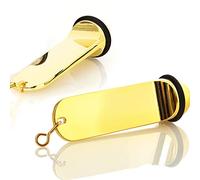 Kerafactum Porte-clés Hôtel Pension Look Noble avec Anneau en Caoutchouc 11 cm Gravure (Or, Double Pack)