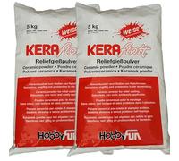 KERAflott Poudre de coulée à relief Blanc Sac de 10 kg Adulte (2 x 5 kg)