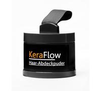 KeraFlow Poudre de racine pour cheveux - Contre la ligne des cheveux gris et les cheveux clairs - 4 g (brun rouge)