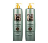 KERAGOLD KG PRO AC Shampoing Sans Sulfate à Kératine/Acide Hyaluronique - Lot de 2, 1000 ml