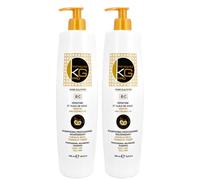 KERAGOLD KG PRO BC Shampoing Sans Sulfate à Kératine/Huile de Coco - Lot de 2, 500 ml