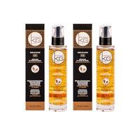KERAGOLD KG PRO CC Sérum Sans Sulfate à Kératine/Huile de Ricin - Lot de 2, 100 ml