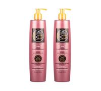 KERAGOLD KG PRO FB Shampoing Renforçateur Sans Sulfate à la Kératine, Acide Hyaluronique & Biotine - Lot de 2, 500 ml