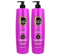 KERAGOLD KG PRO XL Shampoing Sans Sulfate à la Kératine/Protéines de Soie - Lot de 2, 1000 ml