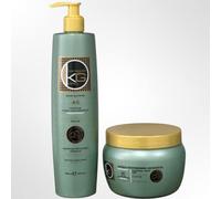 KERAGOLD - OFFRE DUO - SHAMPOING 500ML + MASQUE 500ML (DUO KERAGOLD AC - KÉRATINE + HUILE D'AMLA)