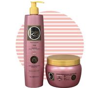 KERAGOLD - OFFRE DUO - SHAMPOING 500ML + MASQUE 500ML (DUO KERAGOLD FB - KERATINE BIOTINE)