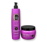 KERAGOLD - OFFRE DUO - SHAMPOING 500ML + MASQUE 500ML (DUO XL - KERATINE + PROTEINE DE SOIE)