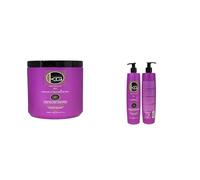 KERAGOLD PRO Masque pour Cheveux Secs/Rebelles/Difficiles à Lisser à la Keratine/Protéines de Soie, 1000 ml & Shampooing à la Kératine/Protéines de Soie, 500 ml