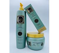 KERAGOLD PRO - Pack Trio Sans Sulfates - Gamme AC - Shampoing 500ml + Masque 500ml + Sérum 100ml - Kératine & Huile d’Amla - Réparation, Douceur & Brillance