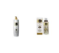 KERAGOLD PRO Shampoing pour Cheveux Secs Ternes/Frisés sans Sulfates. 1000 ml & KeraGold PRO Huile Professionnelle Nourrissante à Base de Keratine/Huile de Coco sans Sulfates, 100 ml