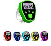 KERALI Compteur numérique Tasbeeh, compteur de doigts électronique Tasbeeh, compteur Tasbih avec lumière LED, fonction de verrouillage, compteur Tasbeeh, compteur de doigts alimenté par piles pour la