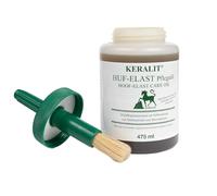 Keralit Huf-Elast Huile de soin pour chevaux | 475 ml | Amélioration hydratante pour sabots de cheval | Concentré d'ingrédients actifs liquides | Contient de l'huile de laurier, de l'huile de sésame,