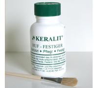 KERALIT Raffermisseur de sabots, 250 ml avec pinceau Contre les cassures, pour des sabots plus fermes
