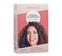 Keralock Perm Intense pour cheveux non traités, difficiles à onduler - boucles et volume durables - Crème permanente apaise le cuir chevelu - Lotion fixatrice pour une application facile