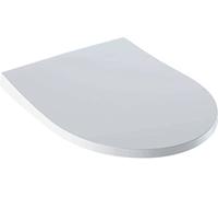Geberit iCon siège WC 500835011 design mince, avec charnières à dégagement rapide, abaissement automatique, blanc