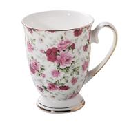 Keramik-Teetasse, Handgefertigte Keramiktasse, Florale Kaffeetasse Mit Henkel, Kaffeetassen In Leuchtenden Farben Und Mustern, Teetasse Aus Porzellan Aus Knochenporzellan Für Kaffeegetränke}