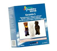 Glorex Keramin S, Masse de Coulée, 1000G, Blanc