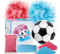 KERANEET Révélation de genre - Football - Pour révéler le sexe - Bombe fumigène - Jeux de révélation de genre - Cadeau de déclaration sexuelle - Bébé pour garçon ou fille - Surprise - Sexe