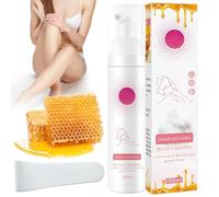 KERANEET Spray dépilatoire en spray 100 ml - Cire d'abeille - Spray dépilatoire pour le corps - Mousse dépilatoire pour aisselles, bras, jambes