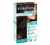 Kéranove ACTIVE CARE+ - Coloration Cheveux Longue Tenue - Protocole Dermo-Capillaire en 3 Etapes - Sans Ammoniaque - Coloration Permanente - Kératine, Prébiotiques - 5.0 Châtain Clair Naturel