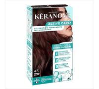 KERANOVE - Coloration Permanente Dermo-Capillaire Sans Ammoniaque - Odeur douce - Kératine végétale et Prébiotiques - 4.5 Châtain acajou