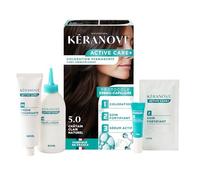 KERANOVE - Coloration Permanente Dermo-Capillaire Sans Ammoniaque - Odeur douce - Kératine végétale et Prébiotiques - 5.0 Châtain Clair Naturel