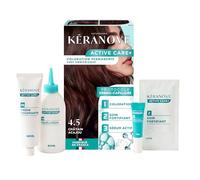 KERANOVE - Coloration Permanente Dermo-Capillaire Sans Ammoniaque - Odeur douce - Kératine végétale et Prébiotiques - 4.5 Châtain acajou