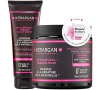 KERARGAN - Duo Kératine Masque & Gommage Cuir Chevelu - 500ml+250ml