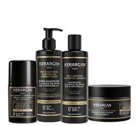 Kerargan - Ensemble Anti-Chute Shampoing, Après-shampoing, Masque & Sérum à l’Huile de Ricin - 3x250ml + 1x50ml