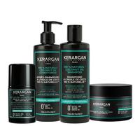Kerargan Ensemble Hydratant à l'Huile de Coco Cheveux Secs 3x250ml +1x50ml