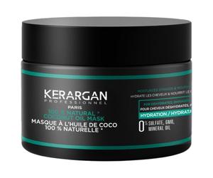 KERARGAN - Masque Cheveux Huile de Coco Hydratant & Nourrissant - 250ml | Hydrate et nourrit intensément les cheveux secs ou abîmés, aide à retrouver douceur et brillance, sans huiles minérales