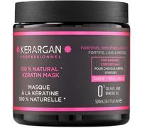 Kerargan - Masque Capillaire Ultra Réparateur à la Kératine 500ml pour Cheveux Abîmés et Stressés - Fortifie, lisse et protège - Sans Sulfate, OGM, Huile Minérale